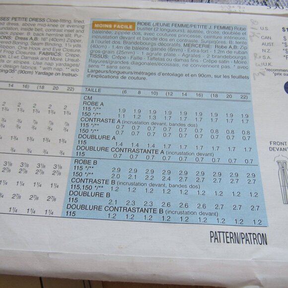 Sewing Patterns, Butterick,Dresses,sz.18-22 - Picture 2 of 8